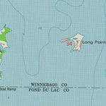 United States Geological Survey Fahrney Point, WI (1974, 24000-Scale) digital map