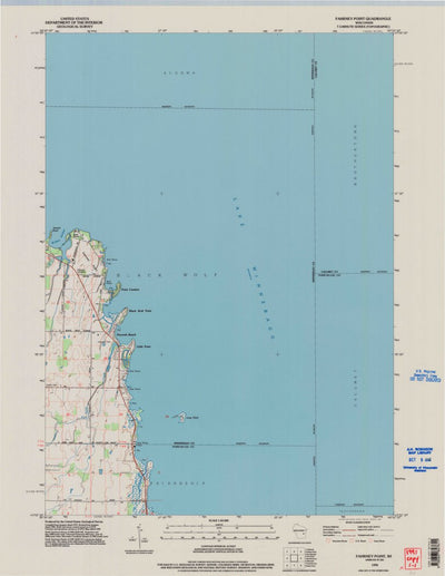 United States Geological Survey Fahrney Point, WI (1992, 24000-Scale) digital map