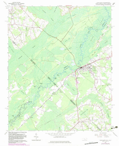 United States Geological Survey Fair Bluff, NC-SC (1962, 24000-Scale) digital map