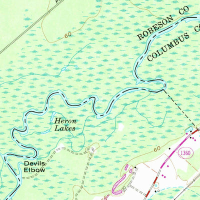 United States Geological Survey Fair Bluff, NC-SC (1962, 24000-Scale) digital map
