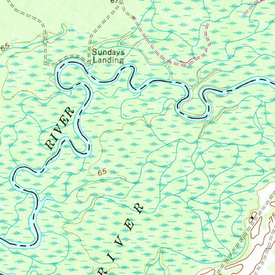 United States Geological Survey Fair Bluff, NC-SC (1962, 24000-Scale) digital map