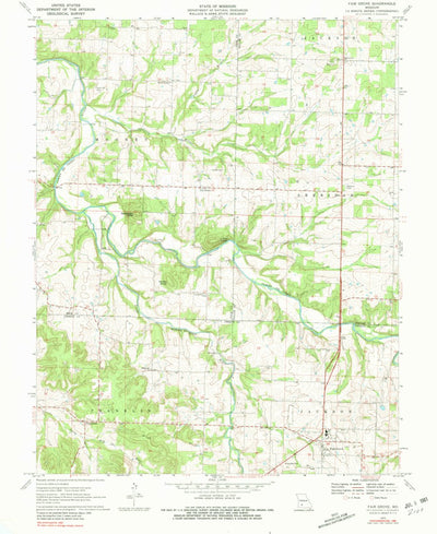 United States Geological Survey Fair Grove, MO (1970, 24000-Scale) digital map