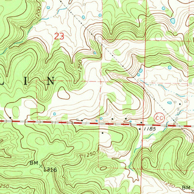 United States Geological Survey Fair Grove, MO (1970, 24000-Scale) digital map