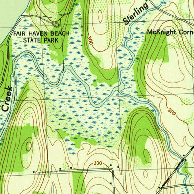 United States Geological Survey Fair Haven, NY (1943, 31680-Scale) digital map