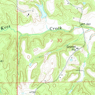 United States Geological Survey Fair Oak Springs, MS (1972, 24000-Scale) digital map