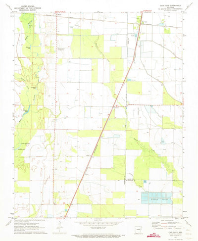 United States Geological Survey Fair Oaks, AR (1971, 24000-Scale) digital map