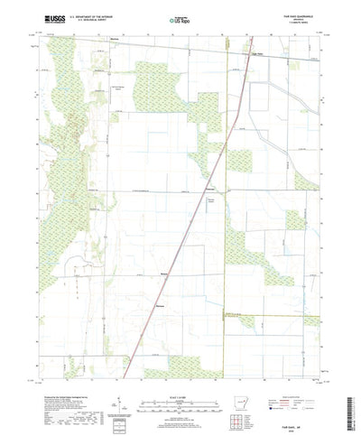 United States Geological Survey Fair Oaks, AR (2020, 24000-Scale) digital map
