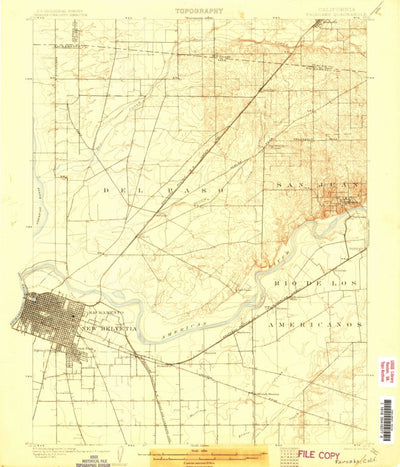 United States Geological Survey Fair Oaks, CA (1902, 62500-Scale) digital map