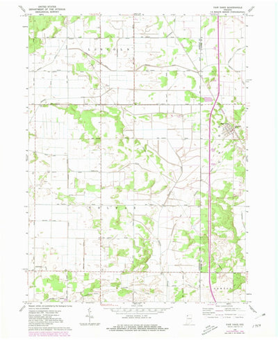 United States Geological Survey Fair Oaks, IN (1962, 24000-Scale) digital map