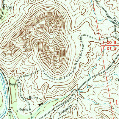 United States Geological Survey Fairbank, AZ (1952, 24000-Scale) digital map