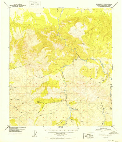 United States Geological Survey Fairbanks A-4, AK (1952, 63360-Scale) digital map