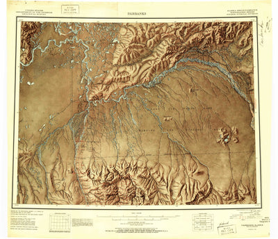 United States Geological Survey Fairbanks, AK (1951, 250000-Scale) digital map