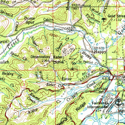 United States Geological Survey Fairbanks, AK (1952, 250000-Scale) digital map