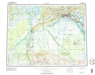 United States Geological Survey Fairbanks, AK (1956, 250000-Scale) digital map