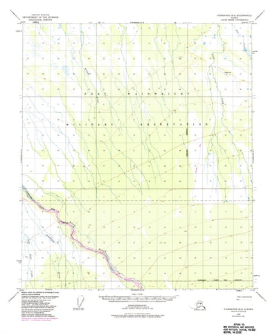 United States Geological Survey Fairbanks B-2, AK (1950, 63360-Scale) digital map