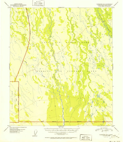 United States Geological Survey Fairbanks B-4, AK (1952, 63360-Scale) digital map
