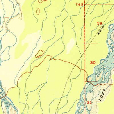 United States Geological Survey Fairbanks B-5, AK (1951, 63360-Scale) digital map