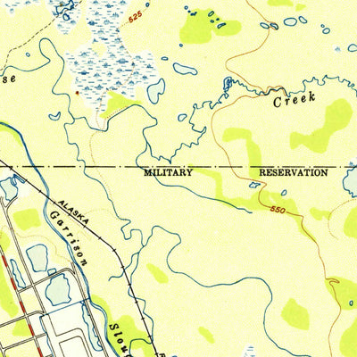 United States Geological Survey Fairbanks C-1, AK (1952, 63360-Scale) digital map