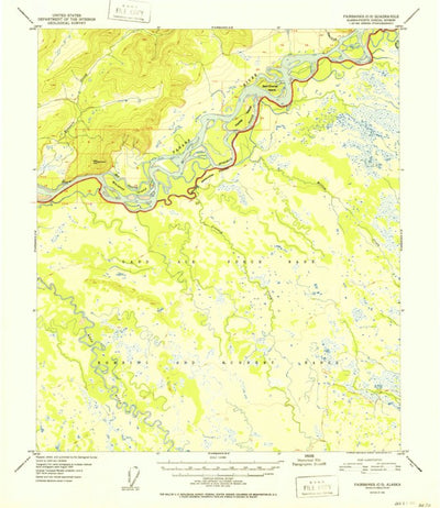 United States Geological Survey Fairbanks C-3, AK (1952, 63360-Scale) digital map