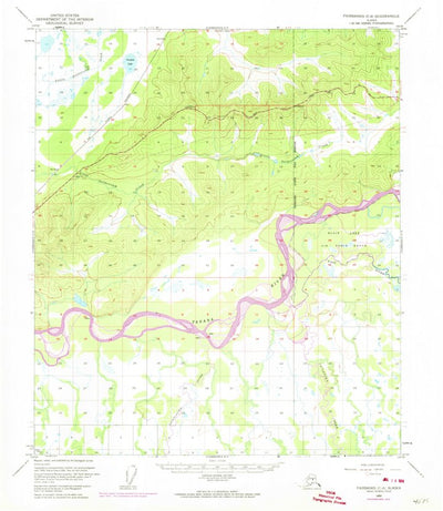 United States Geological Survey Fairbanks C-4, AK (1950, 63360-Scale) digital map