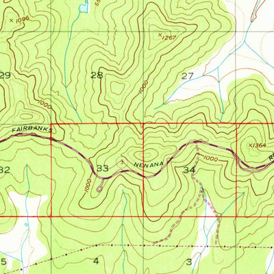 United States Geological Survey Fairbanks C-4, AK (1950, 63360-Scale) digital map