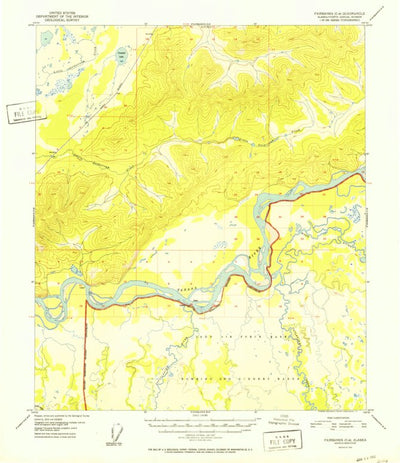 United States Geological Survey Fairbanks C-4, AK (1952, 63360-Scale) digital map