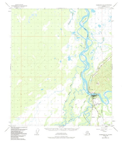 United States Geological Survey Fairbanks C-5, AK (1950, 63360-Scale) digital map