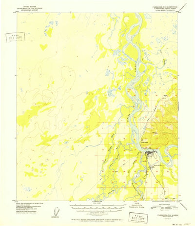 United States Geological Survey Fairbanks C-5, AK (1952, 63360-Scale) digital map
