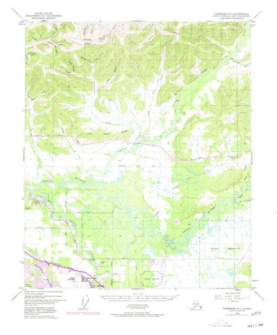 United States Geological Survey Fairbanks D-1, AK (1949, 63360-Scale) digital map