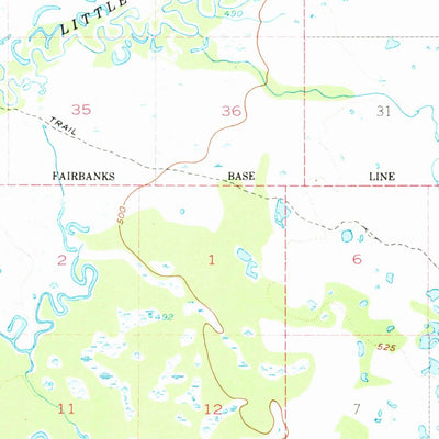 United States Geological Survey Fairbanks D-1, AK (1949, 63360-Scale) digital map