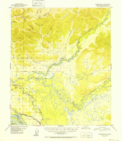 United States Geological Survey Fairbanks D-1, AK (1952, 63360-Scale) digital map