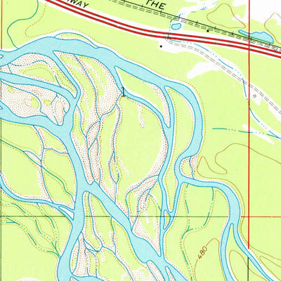 United States Geological Survey Fairbanks D-1 SW, AK (1966, 24000-Scale) digital map