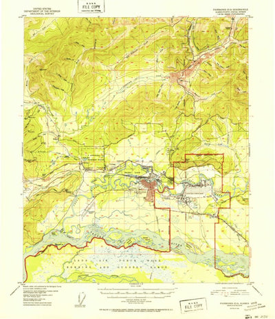 United States Geological Survey Fairbanks D-2, AK (1952, 63360-Scale) digital map