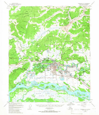 United States Geological Survey Fairbanks D-2, AK (1965, 63360-Scale) digital map