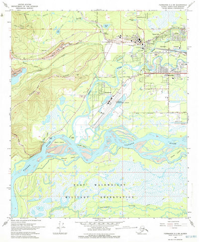 United States Geological Survey Fairbanks D-2 SW, AK (1966, 24000-Scale) digital map