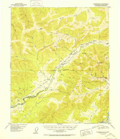 United States Geological Survey Fairbanks D-3, AK (1952, 63360-Scale) digital map
