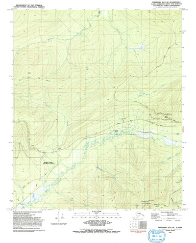 United States Geological Survey Fairbanks D-3 NE, AK (1992, 25000-Scale) digital map
