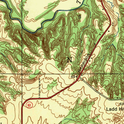 United States Geological Survey Fairbanks, IN-IL (1942, 24000-Scale) digital map