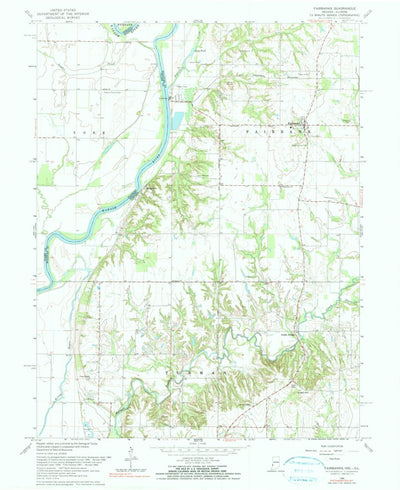 United States Geological Survey Fairbanks, IN-IL (1966, 24000-Scale) digital map