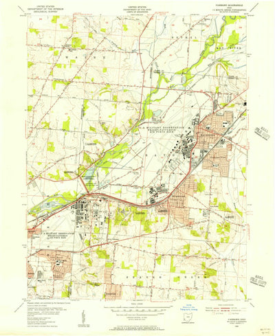 United States Geological Survey Fairborn, OH (1955, 24000-Scale) digital map