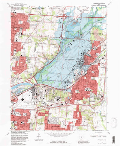 United States Geological Survey Fairborn, OH (1965, 24000-Scale) digital map