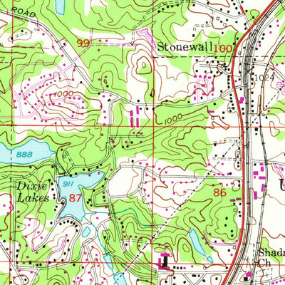 United States Geological Survey Fairburn, GA (1954, 24000-Scale) digital map