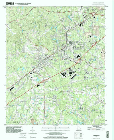 United States Geological Survey Fairburn, GA (1999, 24000-Scale) digital map