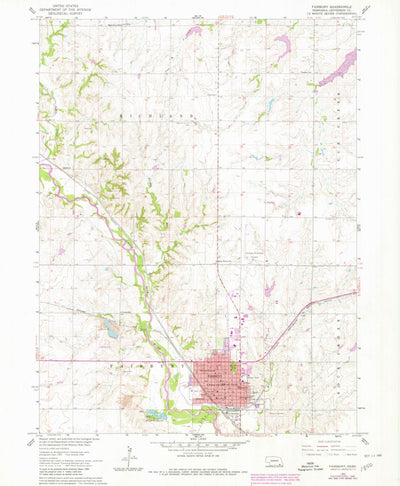 United States Geological Survey Fairbury, NE (1960, 24000-Scale) digital map