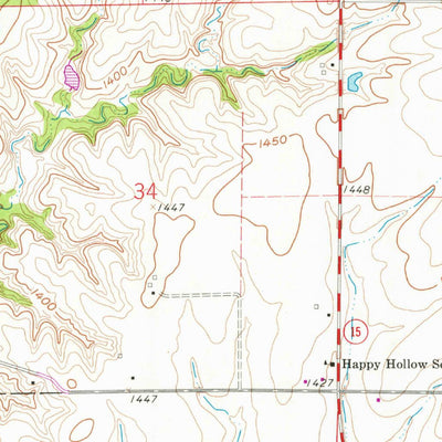 United States Geological Survey Fairbury, NE (1960, 24000-Scale) digital map