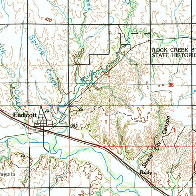United States Geological Survey Fairbury, NE-KS (1985, 100000-Scale) digital map