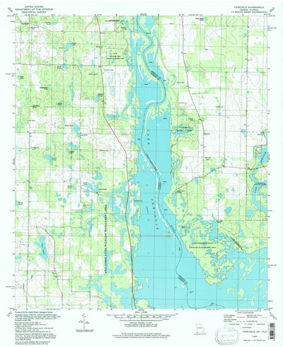 United States Geological Survey Fairchild, GA-FL (1994, 24000-Scale) digital map