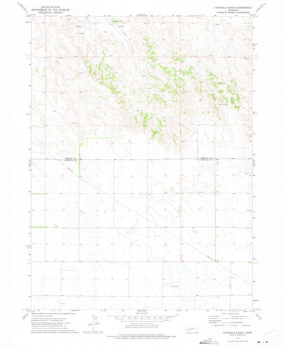 United States Geological Survey Fairchild Ranch, NE (1972, 24000-Scale) digital map