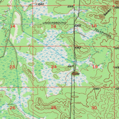 United States Geological Survey Fairchild, WI (1948, 62500-Scale) digital map