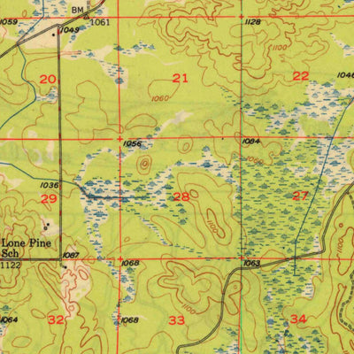 United States Geological Survey Fairchild, WI (1949, 62500-Scale) digital map